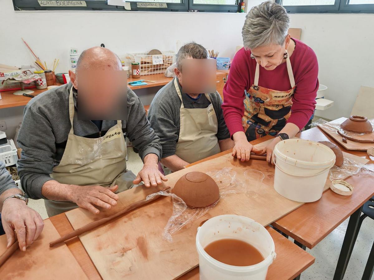 Radionice s glinom - Nastavak suradnje s Udrugom GRAK